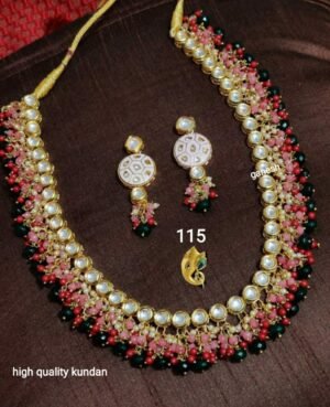 meenakari long bridal jewellery