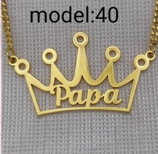 customized name pendant with chain