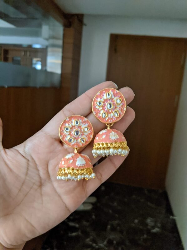 Buy handpainted meenakari earrings