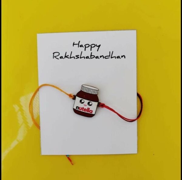 Customized Nutella Printed Rakhi for Raksha Bandhan