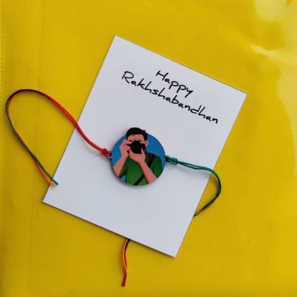 Customized Photography lover Printed Rakhi for Raksha Bandhan