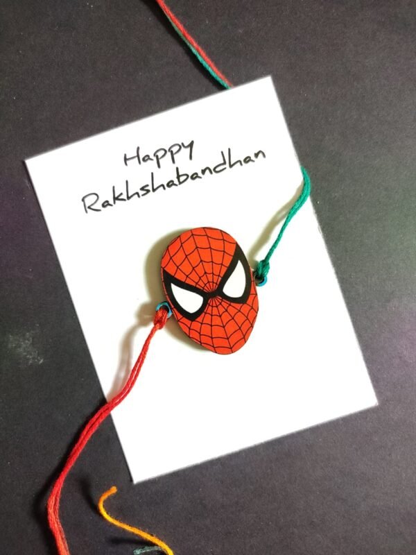 Customized Spider Printed Rakhi for Raksha Bandhan