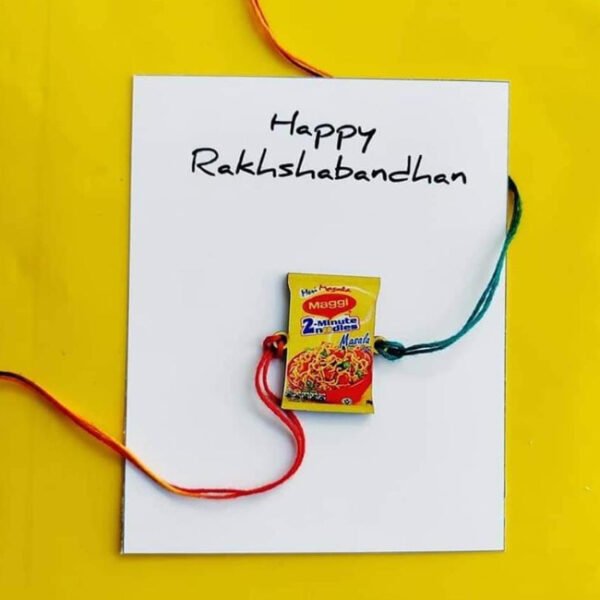 CUSTOMISED MAGGI PRINTED RAKHI FOR RAKSHA BANDHAN