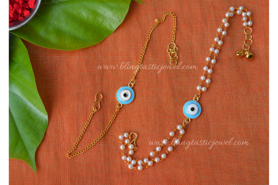 Evil Eye Rakhi Combo for Bhai Bhabhi