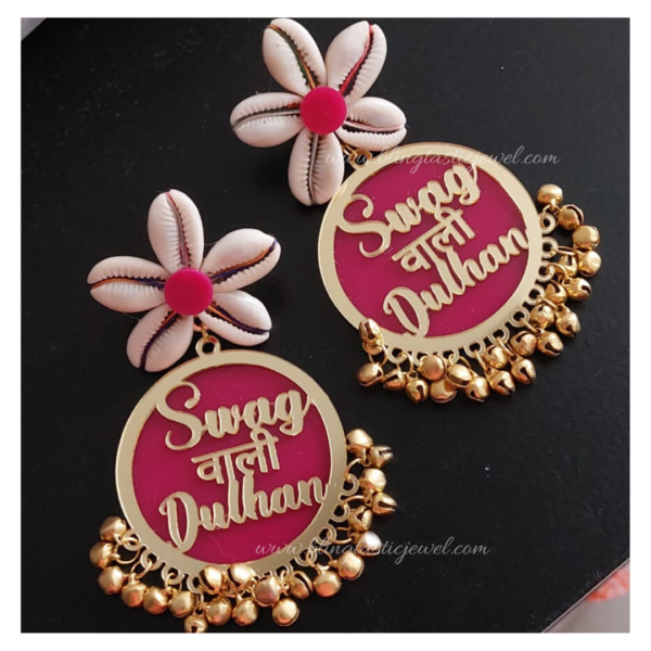 Buy Customized Dulhaniya Seashells Earring Online at Best Price