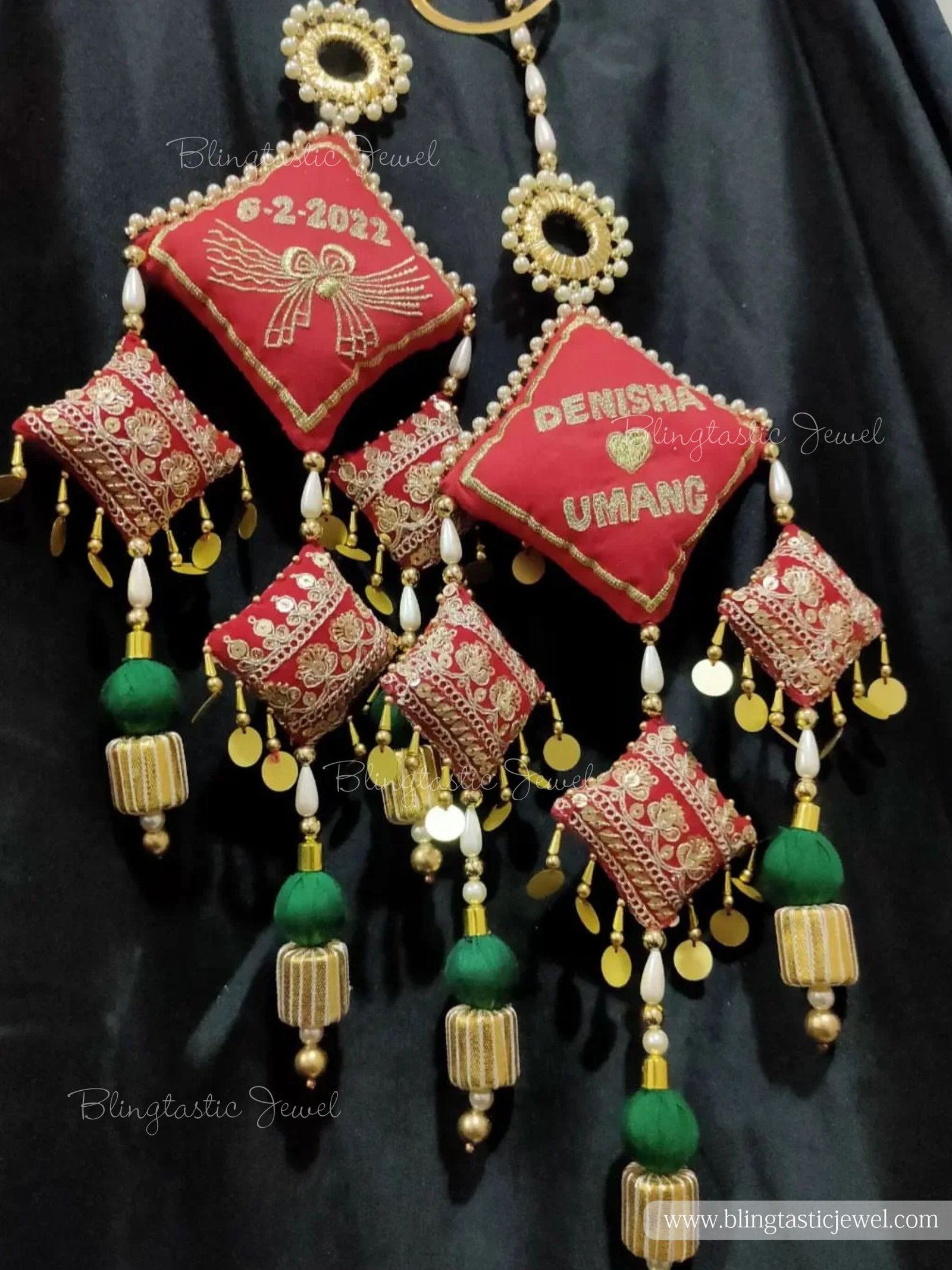 Set of 2 Lehenga, Choli, Ghagra Latkan Off-white and Golden Long Tassel  Pearl/motif and Mirro Work Fancy Long Latkan - Etsy