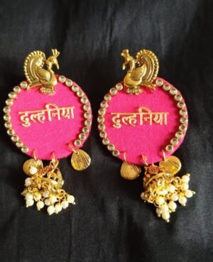 dulhaniya earrings with jhumkhi