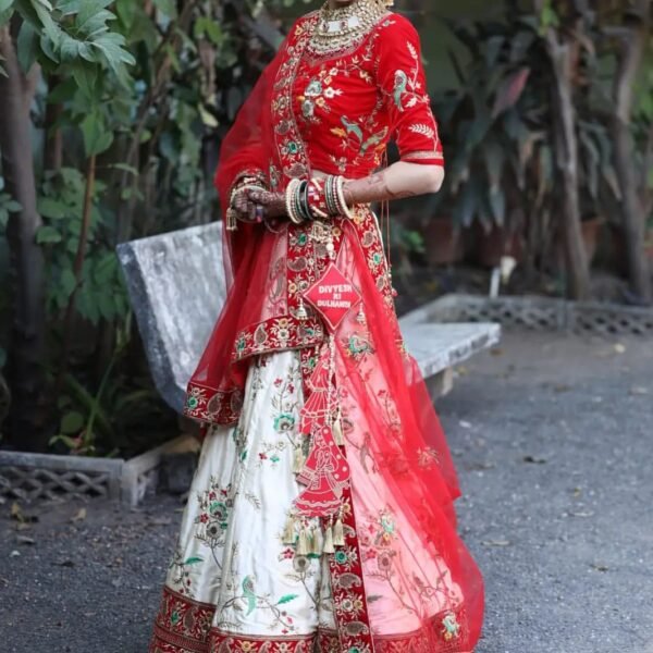 radha krishna customized lehenga hanging