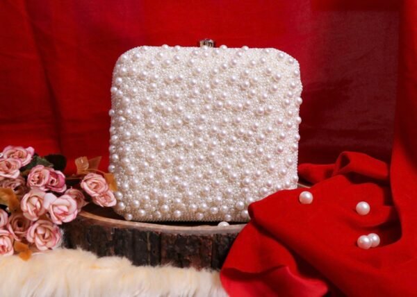 customized name pearl purse